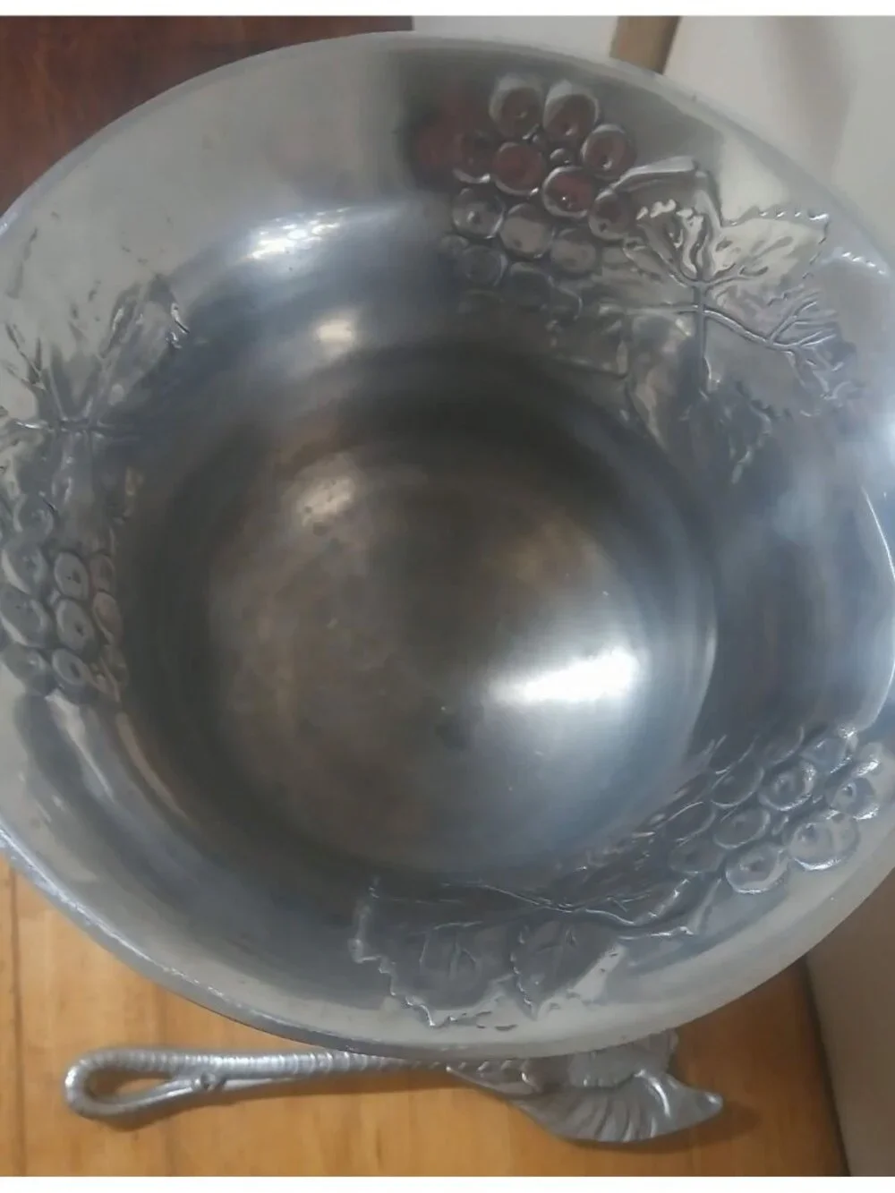 Arthur Court 2002 Signed Elena Court Grape Collection Silver Champagne Bucket